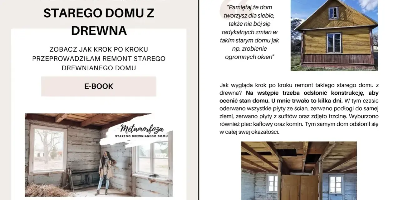 Remont starego domu z drewna: odsłonięcie konstrukcji. Zobacz, jak krok po kroku odnawiam drewniany dom.